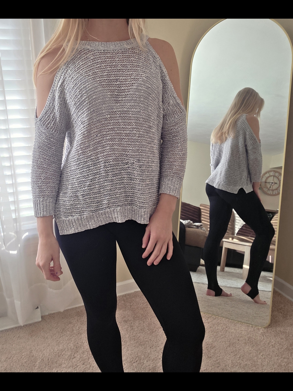 Express Open-Shoulder Knit Sweater